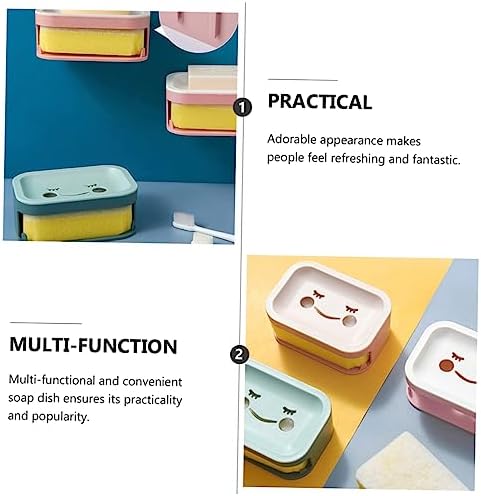 Zerodeko Modern Wall-Mounted Soap Dish Double Layer Bathroom Storage Holder
