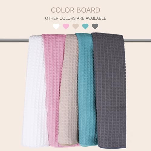 Super Soft Waffle Towel Set - 4 Piece Microfiber Bath Towels