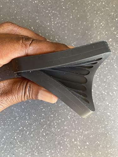 Flexible Silicone Soap Dish - Waterfall Shape Black