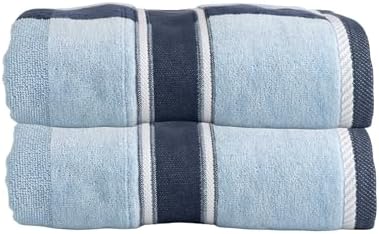 Lavish Home 2-Piece Bath Towel Set - Navy