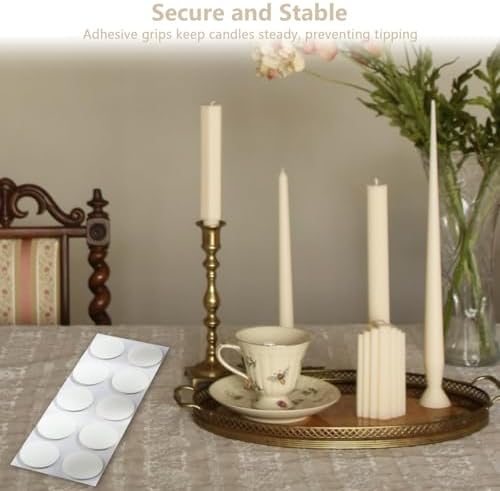 YFANITI 50 Taper Candle Adhesive Inserts