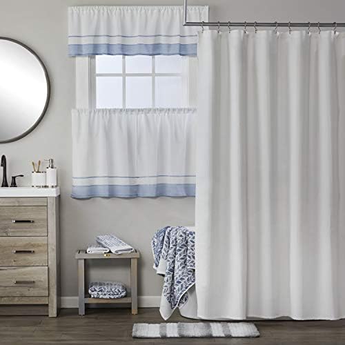 SKL Home Distressed Leaves Bath Towel Denim Blue 28x54