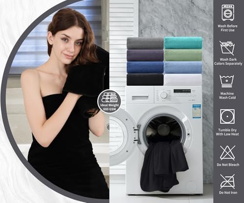 Jessy Home 4 Piece Extra Large Bath Towel Set 1