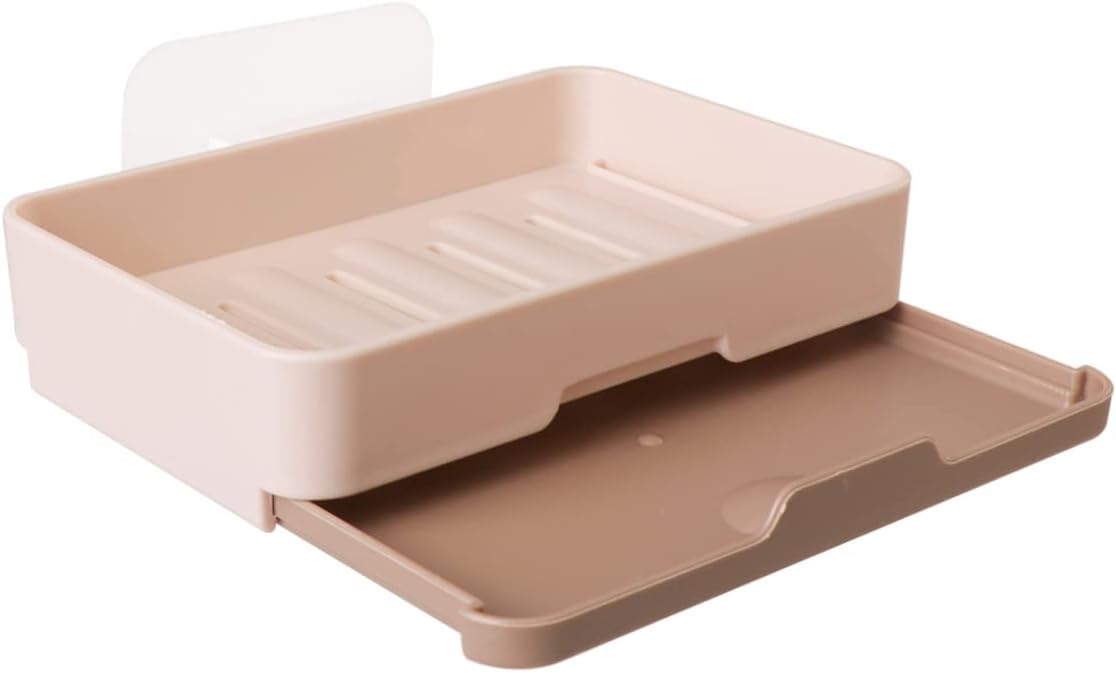 TOPBATHY Leakproof Drainable Soap Holder for Bathroom Kitchen Counter