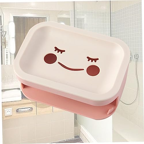 LIFKOME Wall-Mounted Double Layer Soap Holder with Drainage