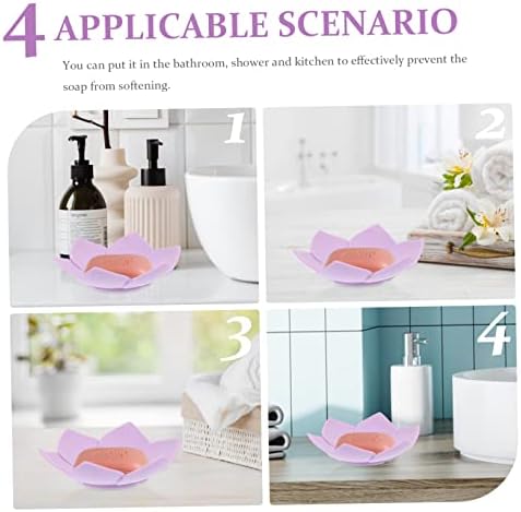VICASKY 2pcs Non-Slip Soap Holder with Drainage