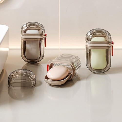 ZHOSXRC Travel Soap Case with Lid - Portable and Waterproof