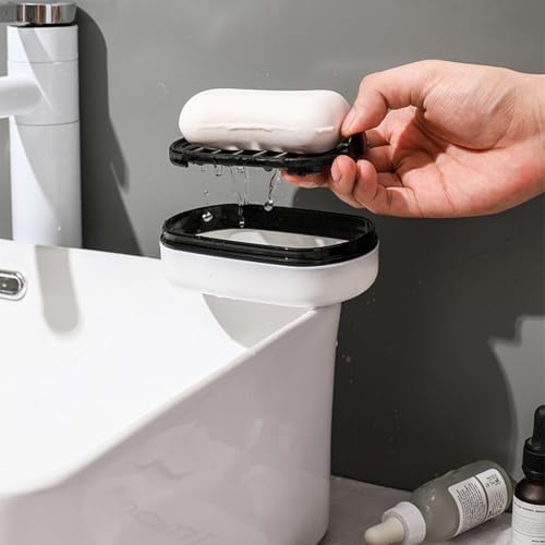 Loyliawa Soap Dish with Drainage and Anti-Slip Design 1