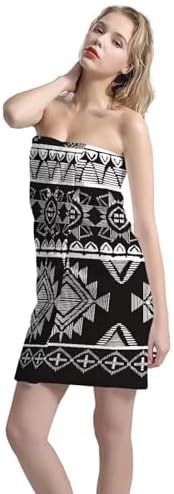 Glomenade Grey Aztec Beach Towel for Adults