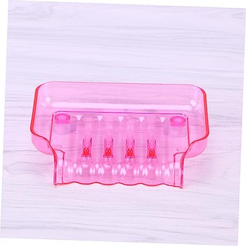 Luxshiny Clear Soap Dish Holder with 2 Suckers