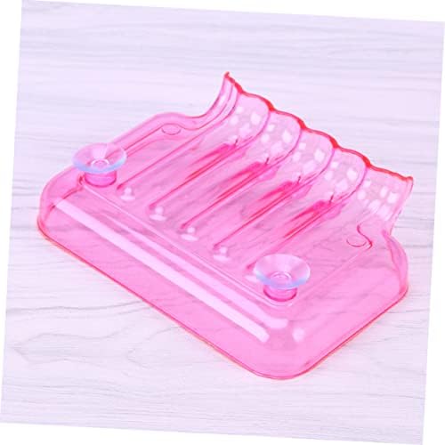 Luxshiny Clear Soap Dish Holder with 2 Suckers