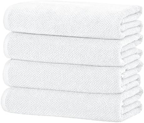 Great Bay Home White Bath Towels 4 Pack 1