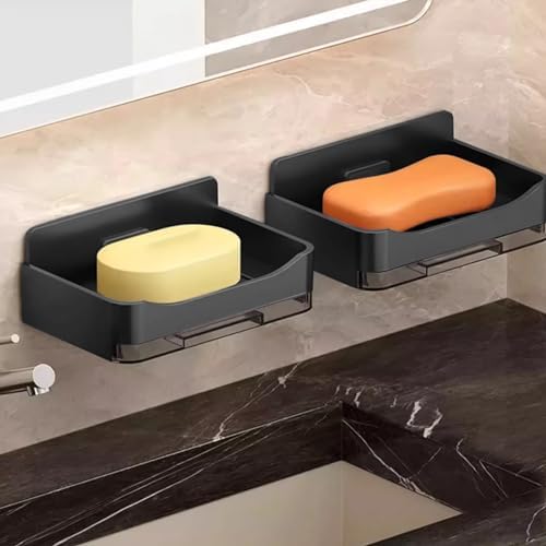 Lightweight Soap Dish with Drainage for Bathroom Countertop Hotel