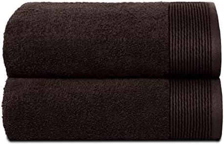 Belizzi Home Ultra Soft 2 Pack Oversized Bath Towels - Brown