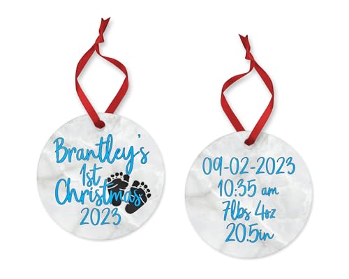 Personalized Babys First Christmas Ornament 2023 1
