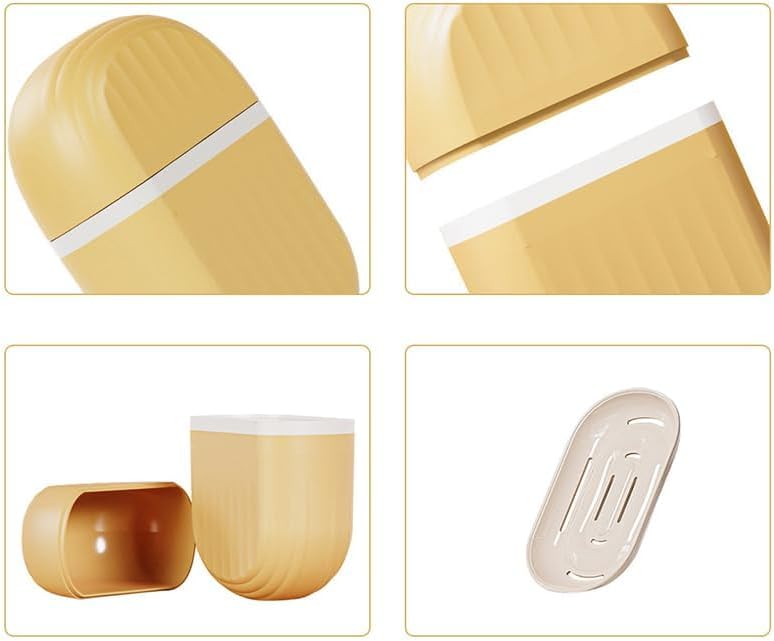 YAMSLAM Travel Soap Holder Box Leak Proof Durable
