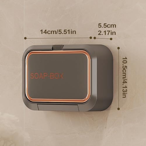 Wall Mount Soap Holder with Vapor Isolation Cover