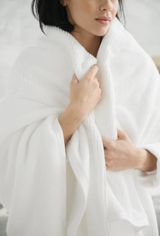 Cozy Earth Ribbed Bath Towel Set 2 Pack