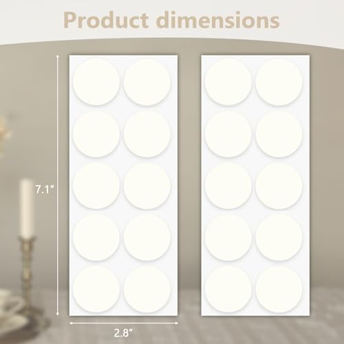 YFANITI 50 Taper Candle Adhesive Inserts