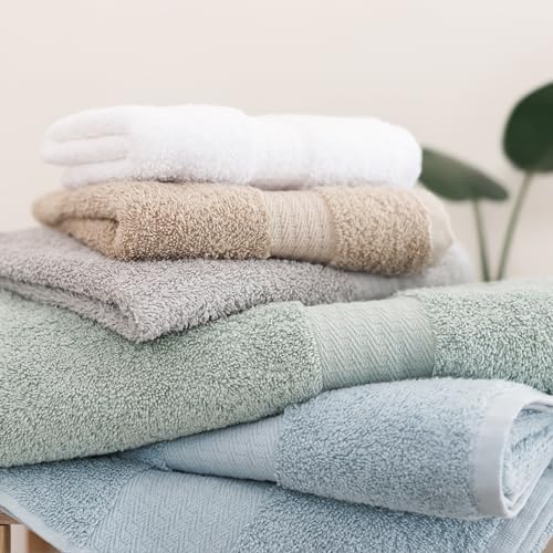 1888 Mills 4 Pack Premium Bath Towel Set Taupe
