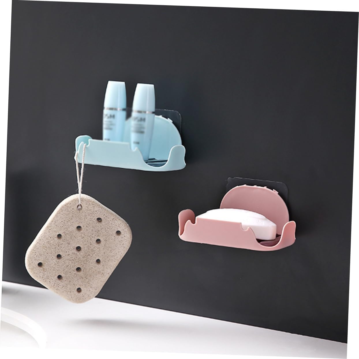 Anneome Bathroom Soap Dish Holder Double Layer Draining