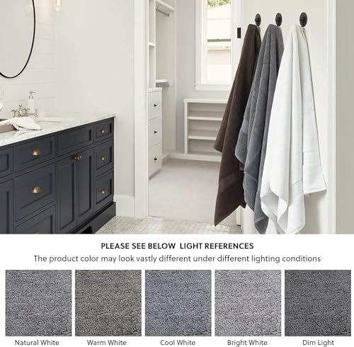 SIMPLI-MAGIC Bath Towels 24x46in Gray 6-Pack