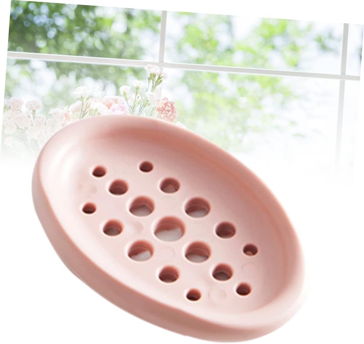 STOBAZA Drainage Soap Dish Silicone Holder for Kitchen and Bathroom