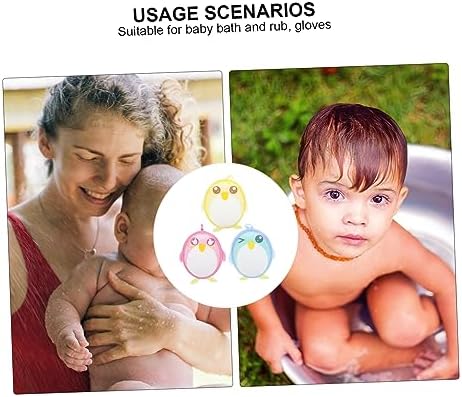 VINTORKY 3 Pack Cartoon Shower Foaming Towels for Kids