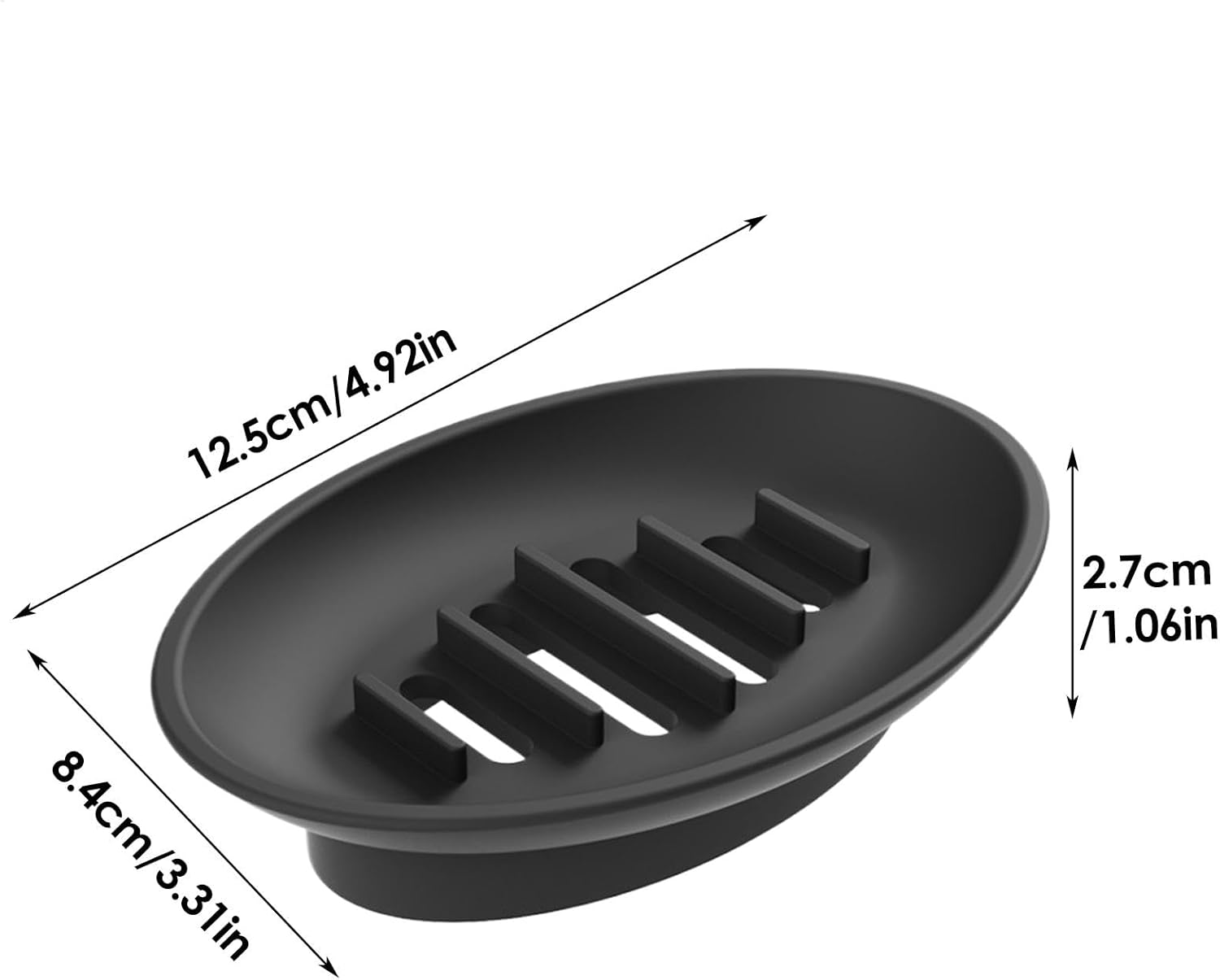 Waterproof Soap Dish Holder - Sturdy Silicone Tray