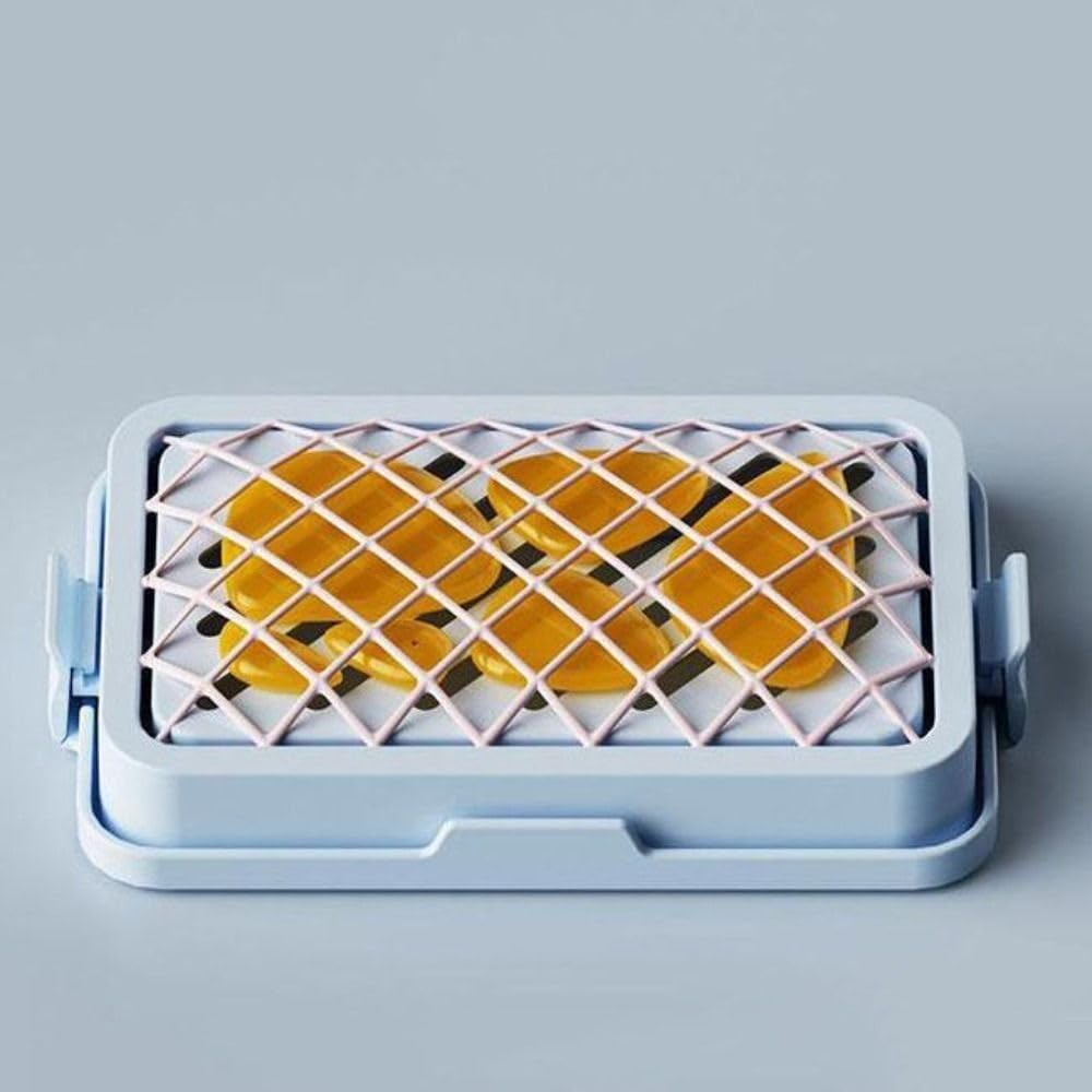 Anti-Slip Ceramic Soap Holder with Drainage for Home