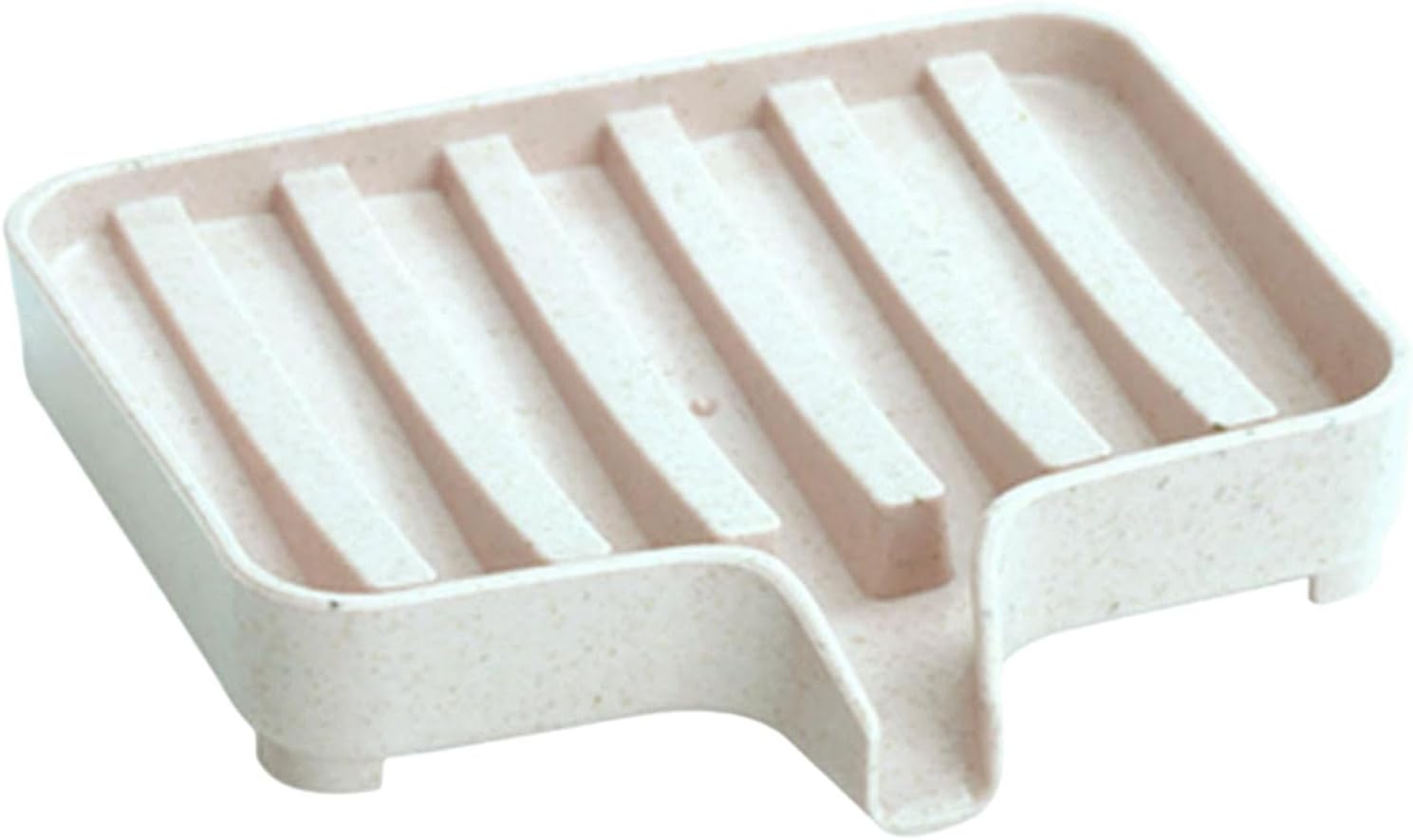 Bathroom Soap Holder - Self-Draining Double Layer Dish Keep Soap Dry Clean Beige