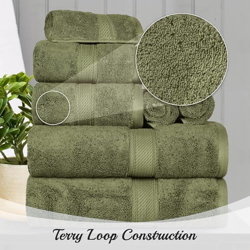Superior Egyptian Cotton Pile 6-Piece Towel Set