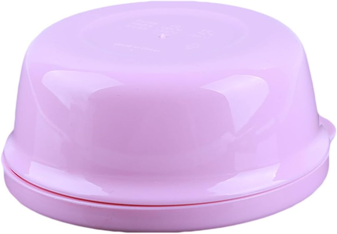 Portable Soap Dish with Lid for Travel and Home Use Pink
