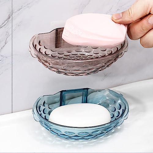 Wall Mounted Soap Holder No Drilling Self Adhesive Bath Organizer