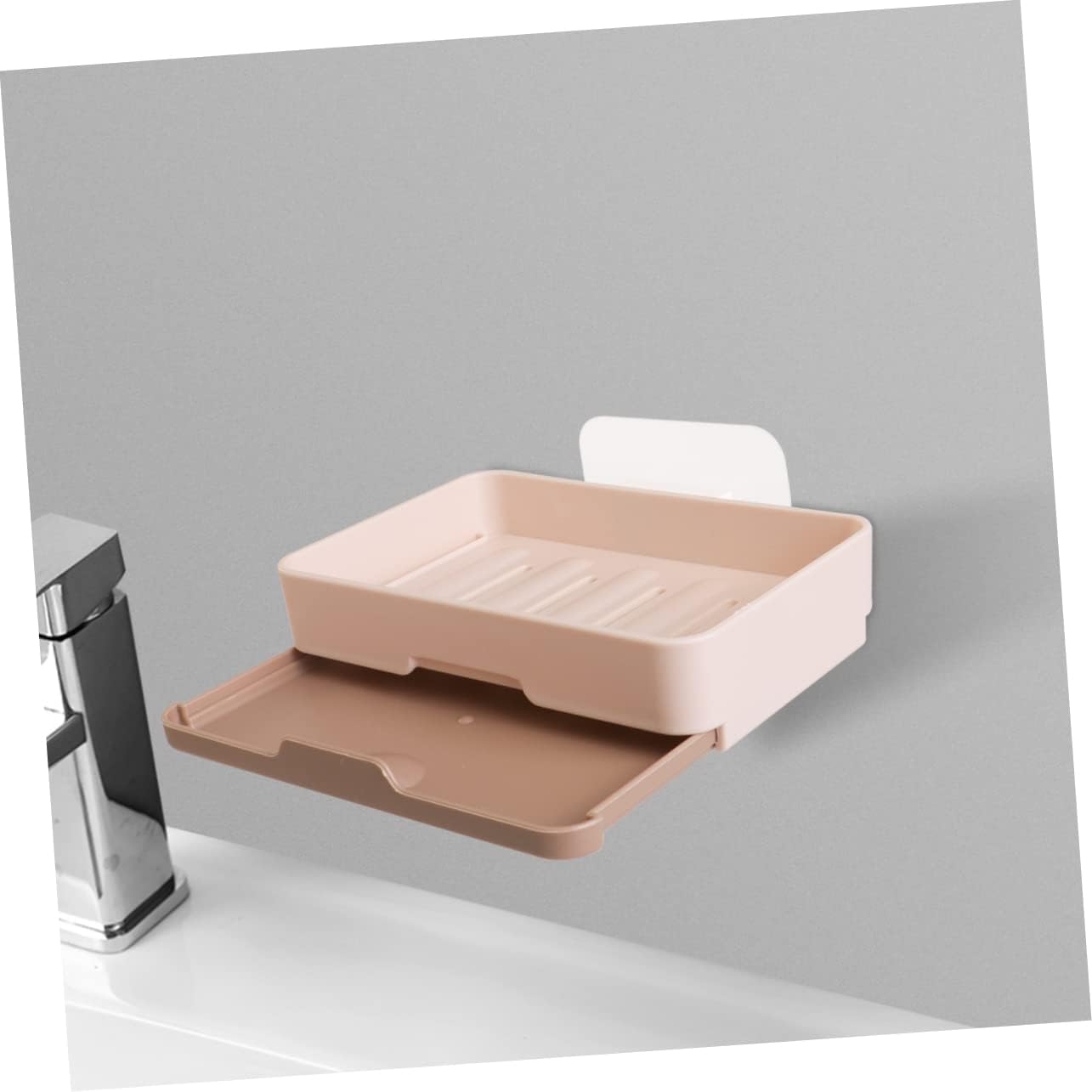 Hoement Leak Proof Soap Dish Wall Mounted Holder