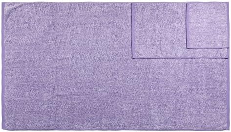 Everplush Diamond Jacquard 6-Piece Bath Sheet Set Lavender