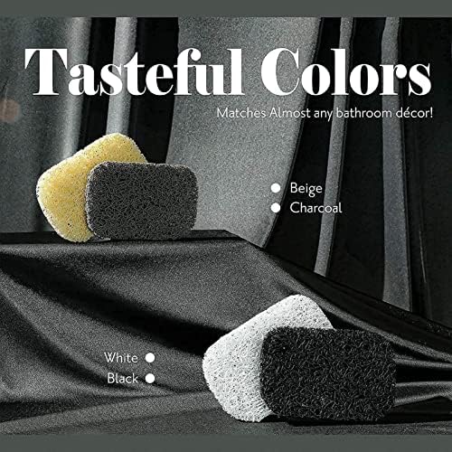 4PCS Black Soap Saver Holder for Shower and Kitchen