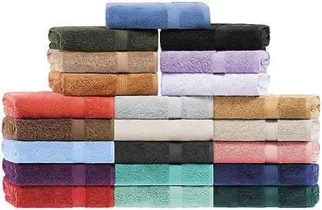 BLUENILEMILLS Egyptian Cotton Towel Set 9-Piece 800 GSM Stone Grey