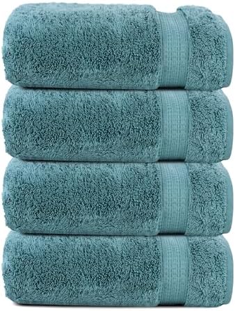 Organix Luxury 4 Pack Bath Towels - 30x60 Inches 100 Cotton