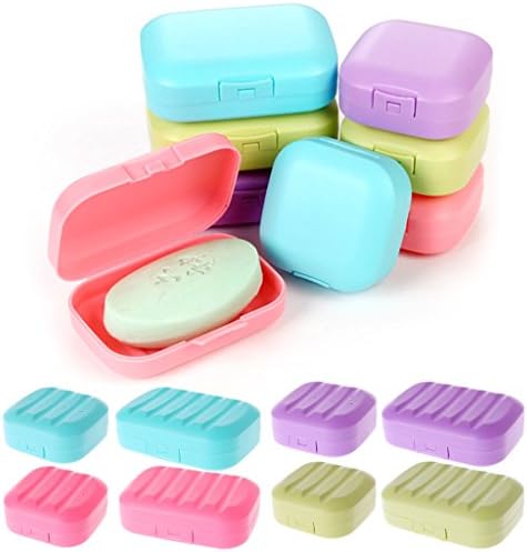 Plastic Soap Dish With Lockable Lid - Big Small Sizes