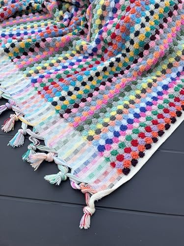 Rainbow Bath Towel Soft Cotton Turkish Towel