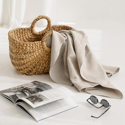 Natural Flax Linen Bath Towel - Quick Drying Soft Fabric