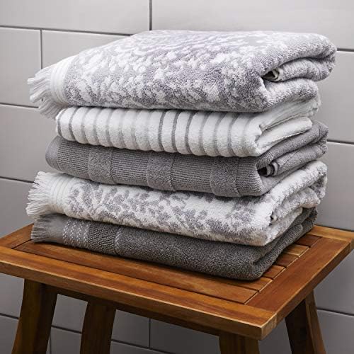 SKL Home Carrick Medallion Gray Bath Towel
