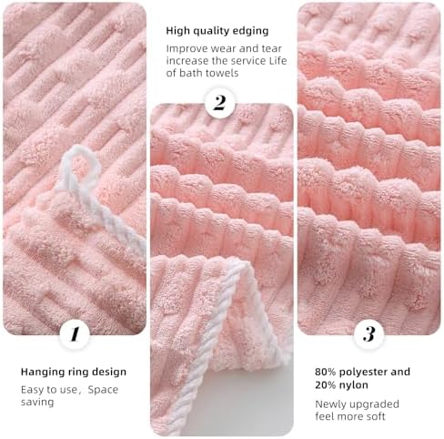 ANKING 40x80 Inch Bath Sheets Set of 6 Super Soft Quick Dry