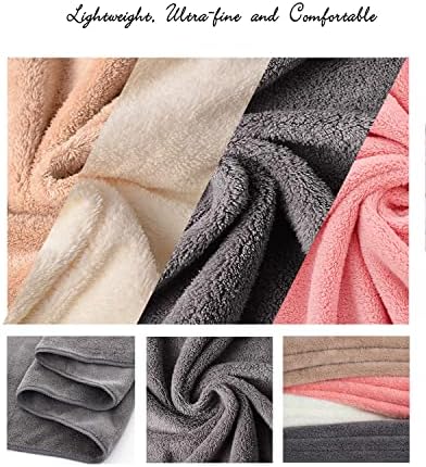 Lumimi 4-Piece Dark Grey Microfiber Bath Towel Set