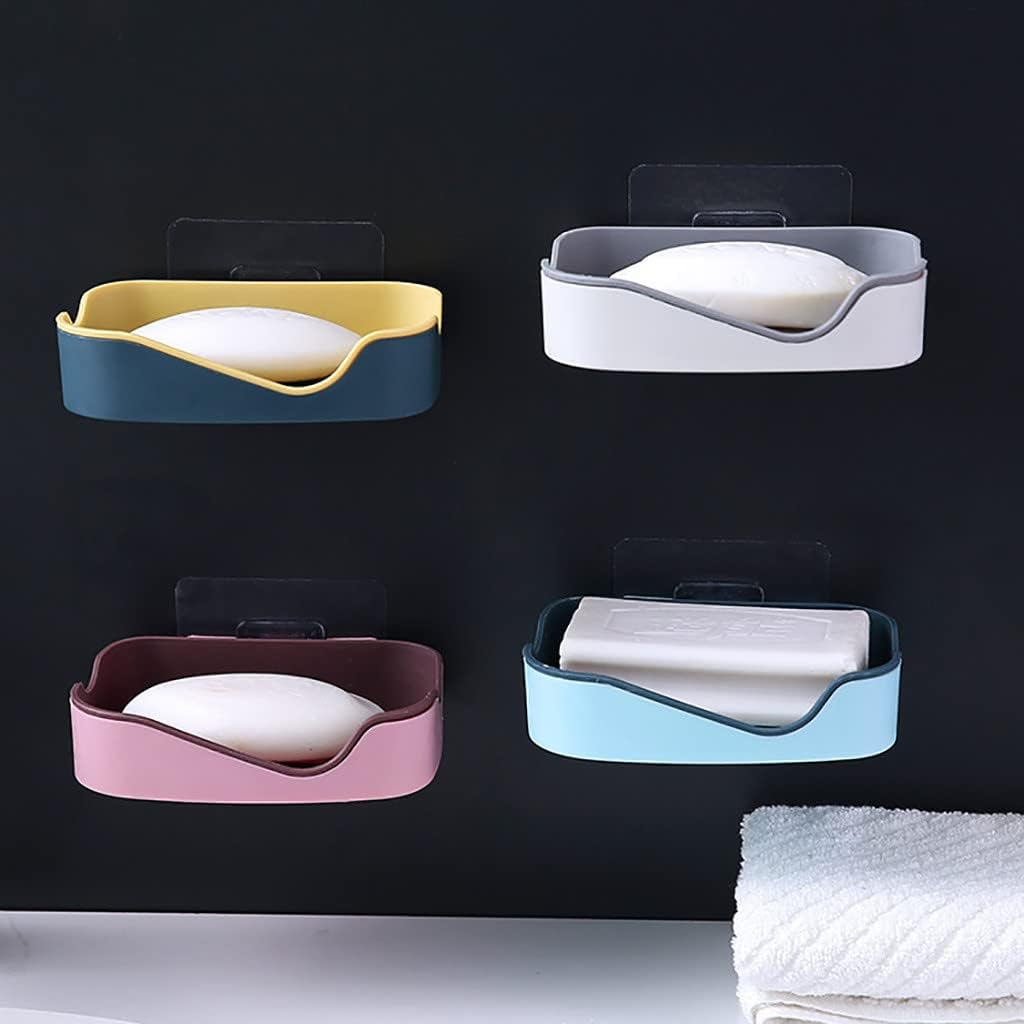 Wall-Mounted Soap Dish with Drainage and Durable Design