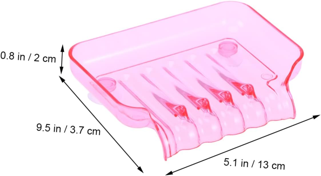 Bathroom Waterfall Soap Dish with Two Suckers