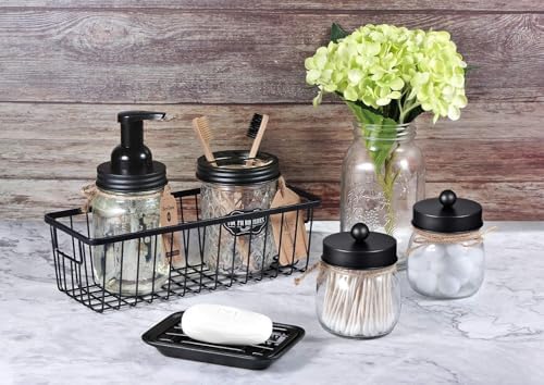 SheeChung Black Metal Soap Dish Tray with Drainage 1