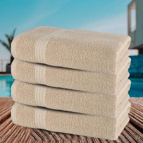 Textila Bath Towels - 27x54 Inch Pack of 4 1