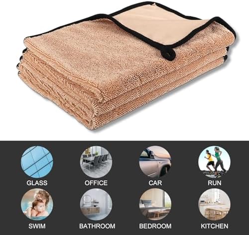 Longzhuo Shiny Bath Wipes Drying Towels 3pcs Super Absorbent Microfiber